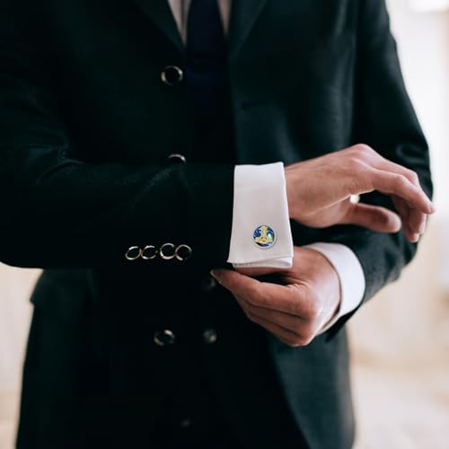 Cufflinks for Men Sterling Silver Abalone Shell Tuxedo Shirt Cuff Links Jewelry for Men Father Business Groomsmen - style: thors hammer