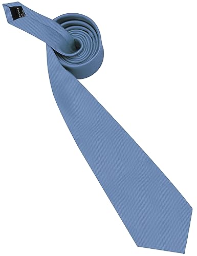 GUSLESON Classic New 3.15"（8cm） Men's Solid Color Necktie Wedding Business Tie + Gift Box - color: Dusty Blue