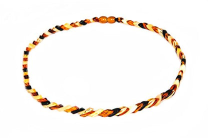 AMBERAGE Natural Baltic Amber Necklace – Multi-Colored, Handmade, Certified Baltic Amber - style: 45 cm (17.7”)