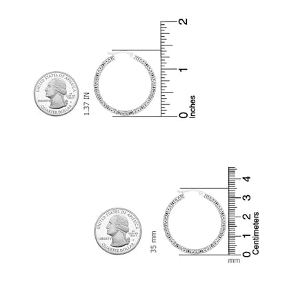 LeCalla Byzantine Earrings for Women | 925 Sterling Silver Byzantine Earrings | Antique Oxidized Click-Top Round Thick Hoop Earrings for Women - style: Bali Style Byzantine