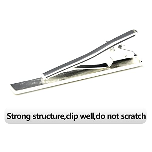 Fashion Necktie Clips Tie Bar Clips Tie Pins Set for Men Pack of 3 - style: Style B