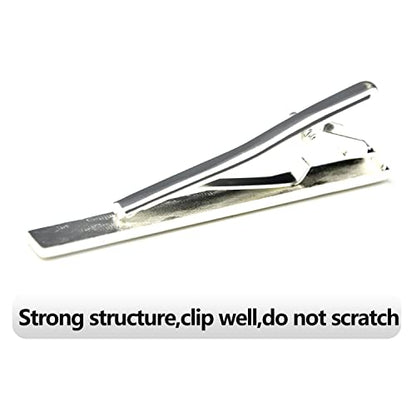 Fashion Necktie Clips Tie Bar Clips Tie Pins Set for Men Pack of 3 - style: Style B