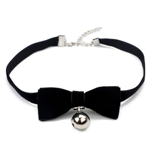 AKOAK Sexy Cute Gothic Lolita Bow Bells Velvet Ribbon Lace Necklace Choker Necklace