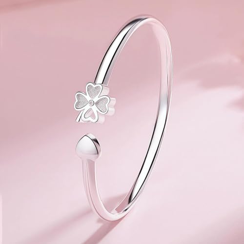 925 Sterling Silver Bracelet Plated Cuff Bangle Bracelet Fashionable Multi-layer Cross Wire Bangle Bracelet Open Adjustable Wide Cuff Bracelet for Teen Girls Fashion Jewelry - color: 12