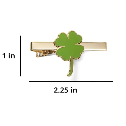 tiemart Tie Bar - style: Shamrock