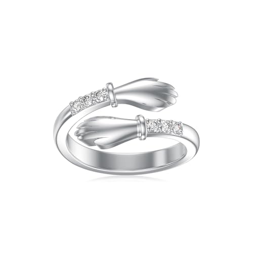 Midari Toe Rings for Women 925 Sterling Silver Hypoallergenic Adjustable Open Band Ring for Women Summer Beach Open Toe Jewelry Foot Jewelry - color: Hug Toe Ring, size: Adjustable