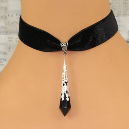 ONLYJUMP Gothic Vampire Bat Earrings Necklace Set for Women Vintage Goth Dark Bat Earrings Blood Pendant Necklaces Mystic Witch Halloween Costume Jewelry Gifts - style: Black