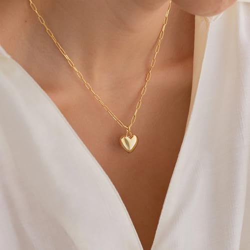 BAYLAY Gold Necklace for Women, Gold Chain for Women | 18K Gold Plated, Dainty Gold Necklace for Women, Necklace Chain, Gold Jewelry, Gifts, Size 16/18/20/22/24/26 Inch - size: 18, style: Paperclip Chain