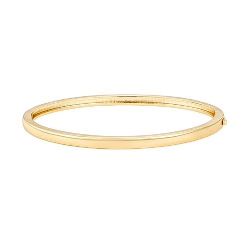 Bangle Bracelets for Women, Dainty Delicate Stacking CZ Diamond Bracelet, 18K Gold Plated Silver, Gold Jewelry, Mother’s Day Gifts for Mom - style: 03-Gold Classic Bangle