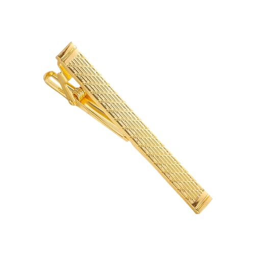 Gold Tie Clip for Men Tie Bar Clip Regular Necktie Tie Pin Clip Tie Clasp Business Wedding Pinch Clips - style: fashion