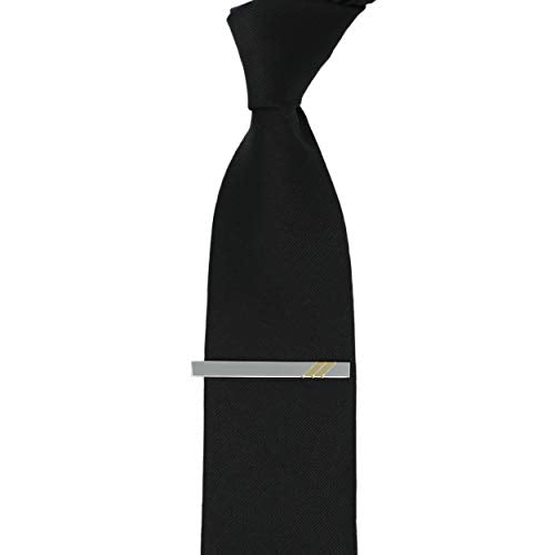 Classic Silver And Gold Bi-tone Plating Tie Clips With Gift Box Men Fashion Tie bar - style: Stripe