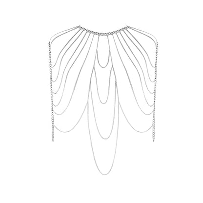 Women's Sexy Suit Body Chain - color: Silvery Color-Multilayer Shoulder Body Chain-5