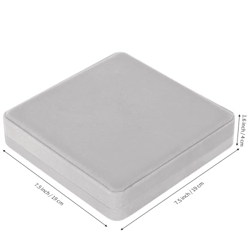 LETURE Velvet Jewelry Set Box, Velvet Gift Box for Bracelet Necklace Earring Ring (Grey) - color: Grey