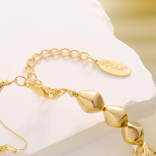 Bocar Chunky Beaded Necklace - color: Yellow-Set