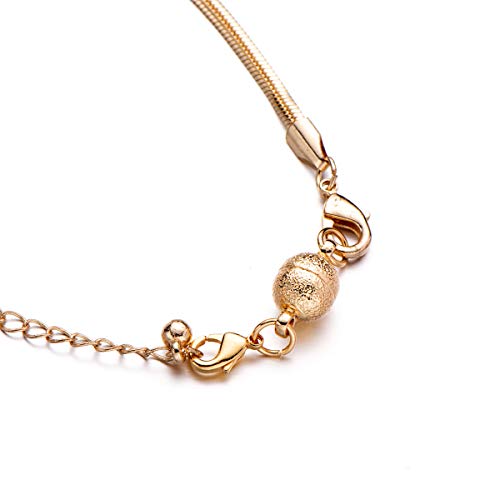 Zpsolution 8mm Ball Magnetic Jewelry Clasp for Necklaces, Bracelets | Magnetic Bead Jewelry Clasps, 8mm Round, Nail Sand Scrub Finish, Magnetic Necklace Clasps And Closures - color: Nail-sand Gold and Silver