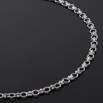 2 Meters Stainless Steel Chains Bulk Circle Chain for Jewelry Making with Jump Rings and Lobster Clasps - color: Circle Silver