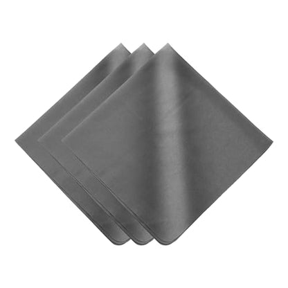 PATIKIL 3Pcs Soft Eyeglass Cloths, 15.8 x 15.8 Electronics Microfiber Cleaning Cloths Eyeglass Cleaning Fabric for Lens Wipes Glasses Cleaner Jewelry LCD Screens Cameras, Dark Gray - color: Dark Gray