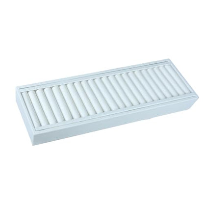 White Velvet Jewelry Trays for Display - Bracelet Tray With 21 Sections - Elegant Tray With Inserts for Organized and Secure Storage