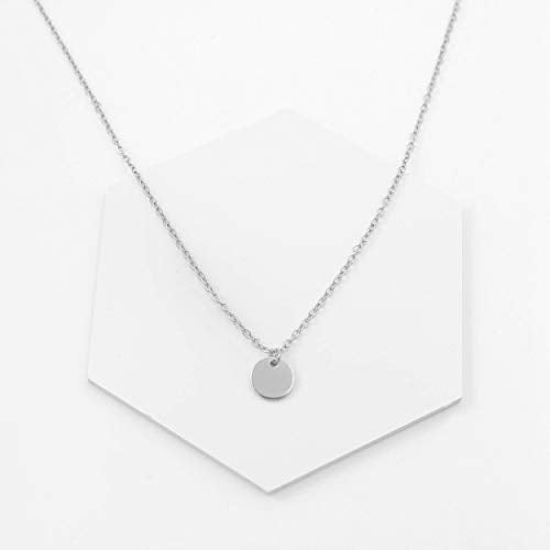 Aisansty Dainty Layered Choker Necklaces Handmade Coin Tube Star Pearl Pendant Multilayer Adjustable Layering Chain Gold Plated Necklaces Set for Women - color: Silver, style: Silver Coin