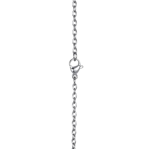 FM FM42 Temperature Sensing Color Changing Pendant Necklace with 19.29" Stainless Steel Rolo Chain - color: 4 Leaf Clover