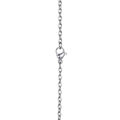 FM FM42 Temperature Sensing Color Changing Pendant Necklace with 19.29" Stainless Steel Rolo Chain - color: 4 Leaf Clover