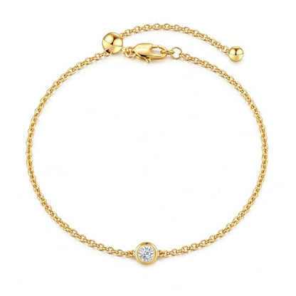 Shinybox Gold Chain Bracelets for Women 14K Gold Filled Dainty Chain for Daily Wear