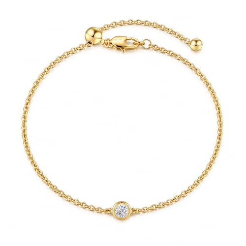 Shinybox Gold Chain Bracelets for Women 14K Gold Filled Dainty Chain for Daily Wear