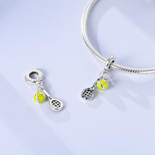 LNQOBU 925 Sterling Silver Charms for Bracelets Dangle Pendant fit Pandora Bracelets or Necklaces Jewelry Woman Gift Beads Charm (With one Spacer Beads) - style: Charms Bead 1664