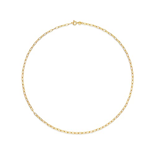 Amazon Essentials 14K Gold Plated Paperclip Chain Necklace - color: Yellow Gold, size: 20"