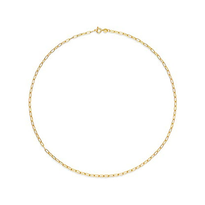 Amazon Essentials 14K Gold Plated Paperclip Chain Necklace - color: Yellow Gold, size: 20"