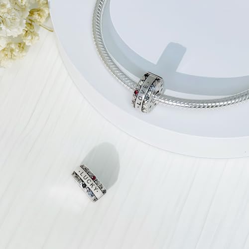 925 Sterling Silver Openable Clip Spacer Bead Fits Pandora Bracelet | Hypoallergenic Clip Stopper Charm, Star Clover Butterfly Floral Mom Heart Paved Zircon Gift for DIY Charm Bracelet Jewelry - color: LOVE Engraved Heart