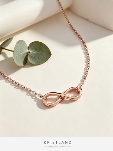 925 Silver Adjustable Necklace Circle Minimalist Enamel Tiny Heart Cactus Triangle Pendant Dainty Choker for Women - color: Infinity