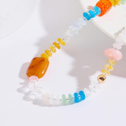 Coiris 3 Layers Illusion Wire Beaded Statement 19.5" Necklace for Women - color: N0160-A