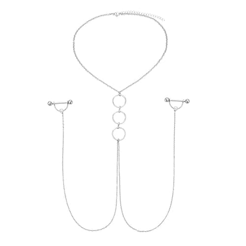 QWALIT Tongue Rings Nipple Rings 14G Nipplerings Straight Barbell Surgical Steel Nipple Piercing Bar Nipple Bars for Women Tongue Bar 16mm 14mm - color: Set A1-silver