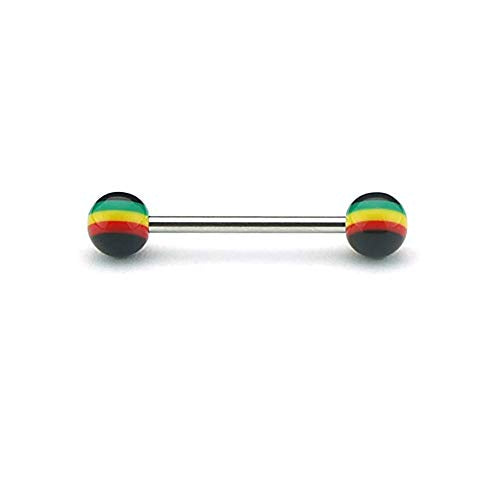 60 Pieces Tongue Ring Acrylic Mix Barbell Body Piercing Jewelry Creative And Exquisite Workmanship