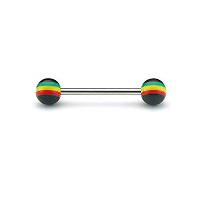 60 Pieces Tongue Ring Acrylic Mix Barbell Body Piercing Jewelry Creative And Exquisite Workmanship
