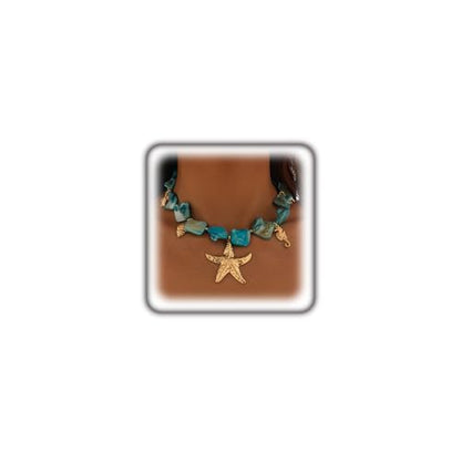Boho Chunky Shell Necklace for Women Baroque Pearl Pendant Necklaces Irregular Shell Beaded Choker Necklace Trendy Vacation Jewelry Accessories - color: Blue2