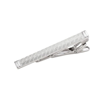 Gold Tie Clip for Men Tie Bar Clip Regular Necktie Tie Pin Clip Tie Clasp Business Wedding Pinch Clips - style: Chinese