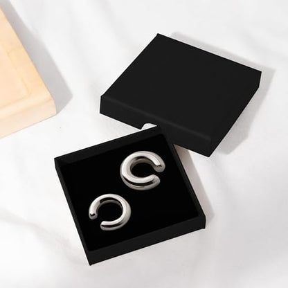 Ear Cuff Earrings for Women Chunky Ear Cuffs Non Piercing | Clip on cartilage earrings helix fake earrings jewelry trendy stuff christmas gift stocking stuffers - color: A