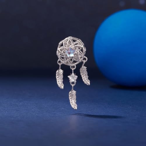 Animal Charms for Bracelets 925 Sterling Silver Bead Charms Bee Butterfly Fox Charm Fits Bracelets and Necklaces Cute Charms for Women - color: Starlight Dreamcatcher