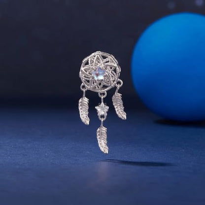 Animal Charms for Bracelets 925 Sterling Silver Bead Charms Bee Butterfly Fox Charm Fits Bracelets and Necklaces Cute Charms for Women - color: Starlight Dreamcatcher