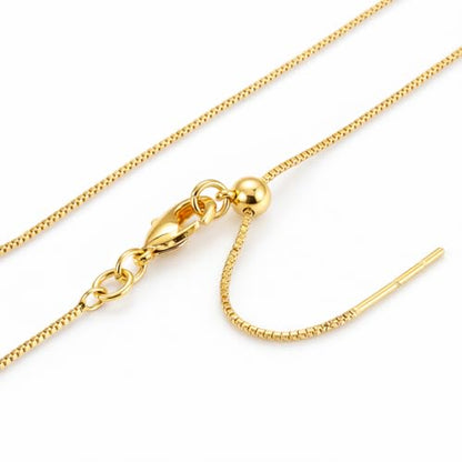 Initial Necklace in 18K Gold Plated, Personalized Engraved Letter Pendant, Gold Snake Chain, 6×10 mm Rectangle Charm for Women - color: Z