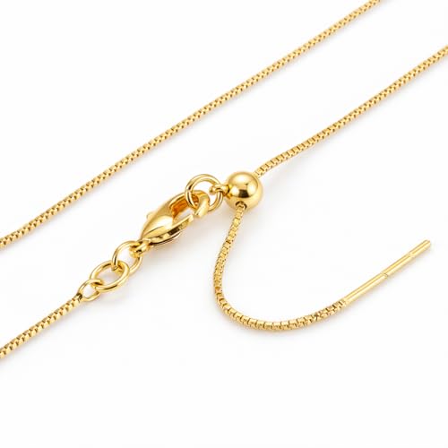 Initial Necklace in 18K Gold Plated, Personalized Engraved Letter Pendant, Gold Snake Chain, 6×10 mm Rectangle Charm for Women - color: N