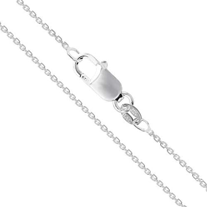CHOOSE YOUR CLASP Sterling Silver 1.2mm Cable Chain Necklace - style: Lobster Clasp