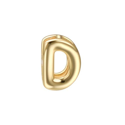 Initial Pendant Gold DIY Name Necklace Accessories Suitable for 1mm Chain - style: Letter-D