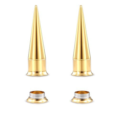Piercing Taper Stretching 2 in 1 Ear Tunnel Gauges Stretcher Stainless Steel Internally Threaded Plugs Gauge for Ears Women Men 1G 7mm - color: Gold, size: 9mm
