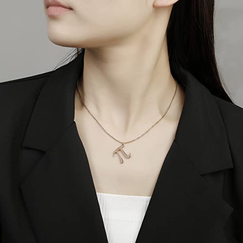 18K Gold Plated Stainless Steel Bee Honeycomb Pendant Necklace, Adjustable Y Lariat Conch/Guitar/Horseshoe Necklace for Women - color: Rose Gold, style: PI