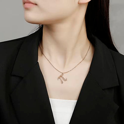 18K Gold Plated Stainless Steel Bee Honeycomb Pendant Necklace, Adjustable Y Lariat Conch/Guitar/Horseshoe Necklace for Women - color: Rose Gold, style: PI