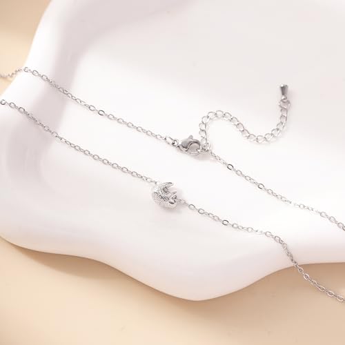 RZKING Silvery Necklace for Women, Gifts for Friend Mom Daughter Teacher - style: Sloth