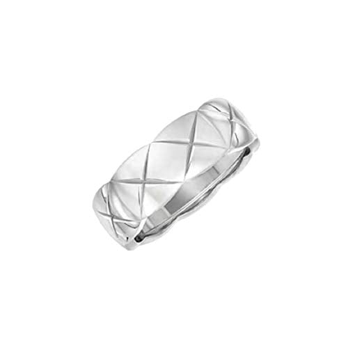 Shapes Studio 18k Gold Plated Rings for Women,Crush Wide Band Gold Plated Ring, Stacking Rings, Wedding Band Minimalist Style - color: Silver Narrow